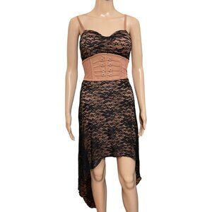 Charlotte Russe Lace High Low Dress Size XS